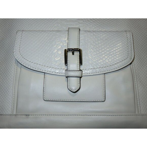 Coach 2014 Charlie Embossed Python Leather Large Tote Bag in Chalk White - Picture 12 of 16